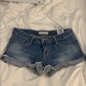 Guess blue denim shorts